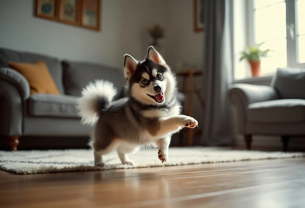 pomsky  husky