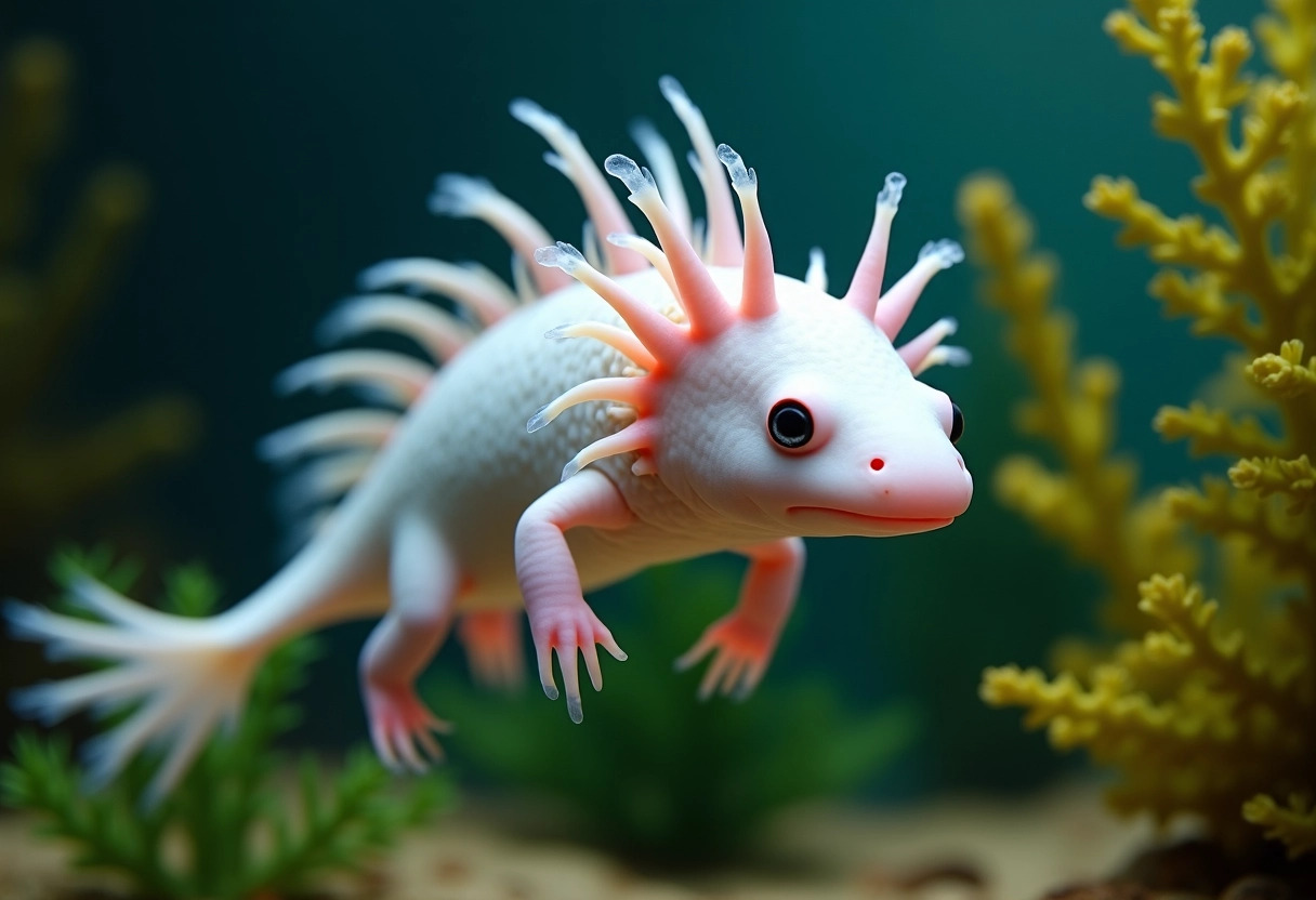 axolotl régénération