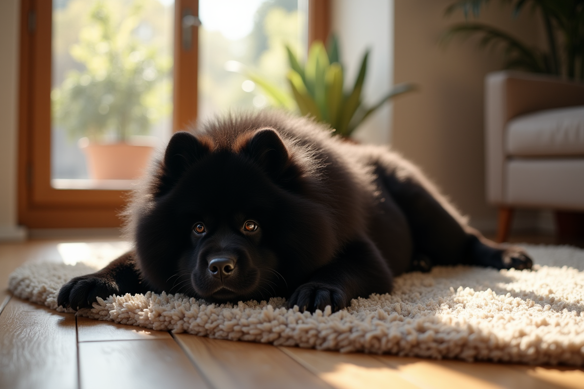 chow-chow noir